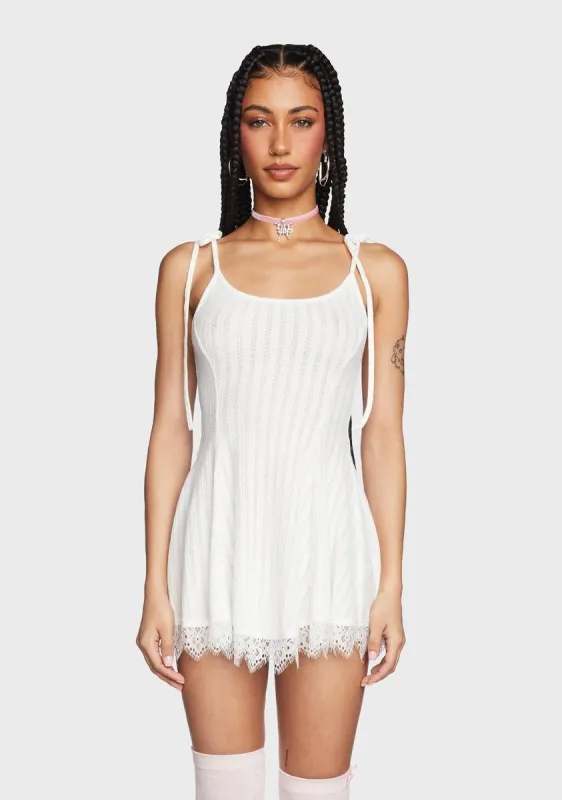 Blanc Truth Hurts Mini Dress sold by Dolls Kill