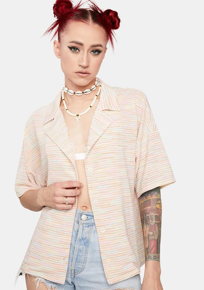 Cozy Up Button Up Shirt sold by Dolls Kill