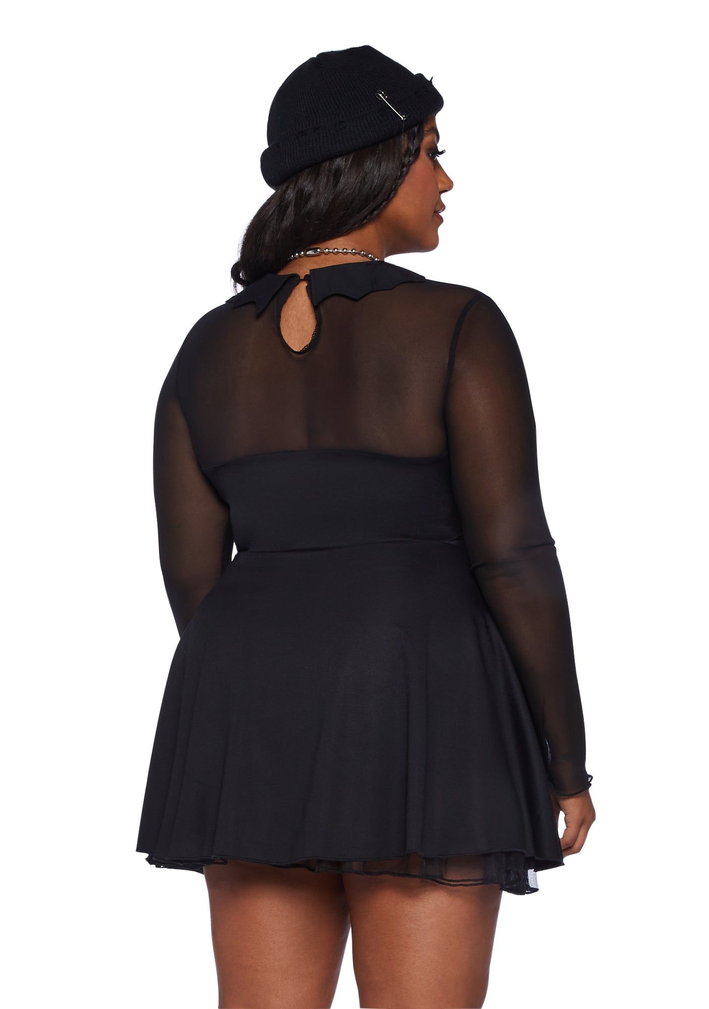 Plus Into The Mists Long Sleeve Dress sold by Dolls Kill product image thumbnail 4