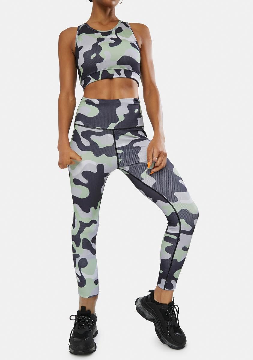 Dove Reporting 4 Duty Camo Leggings sold by Dolls Kill