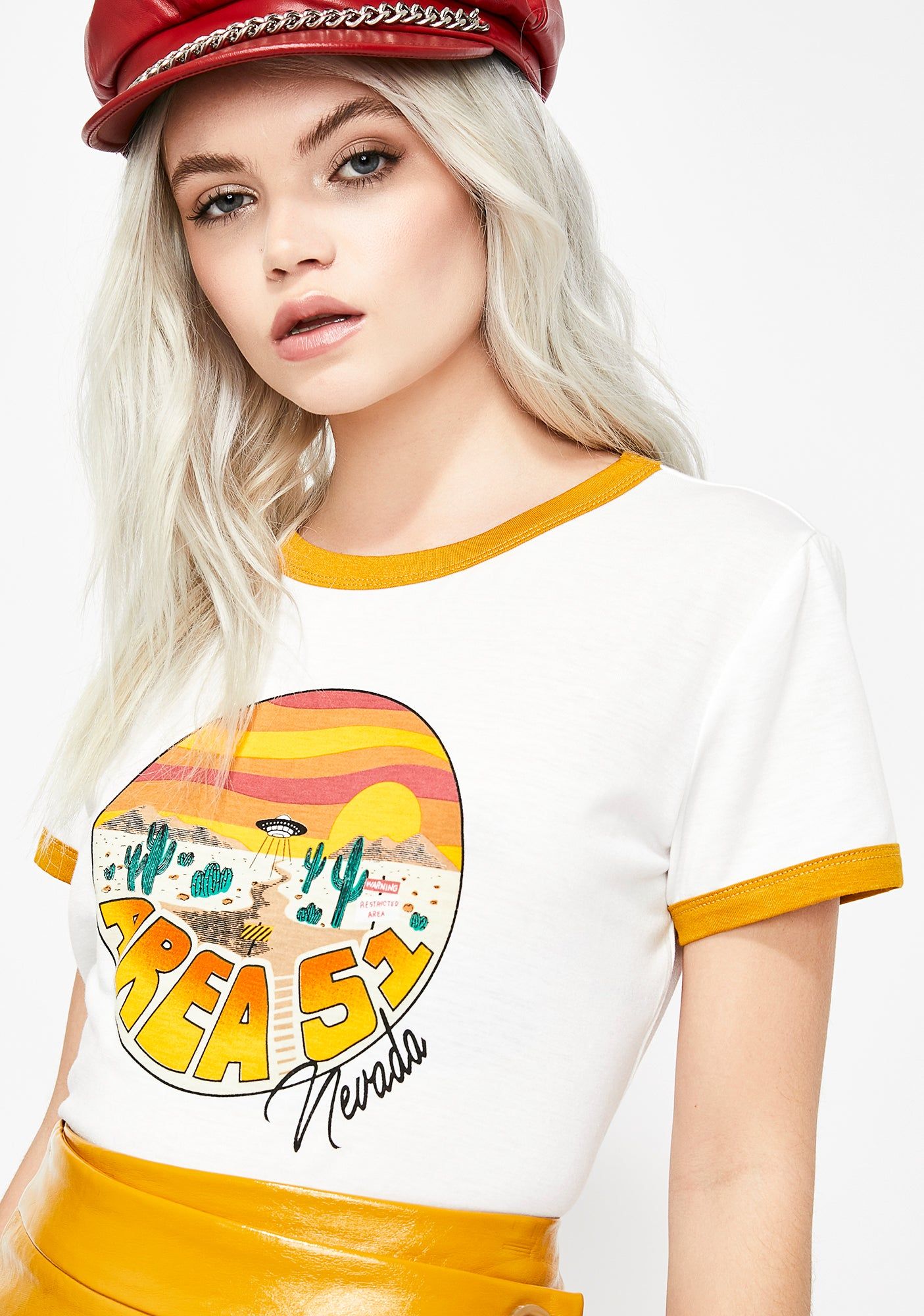 Area 51 Ringer Tee sold by Dolls Kill