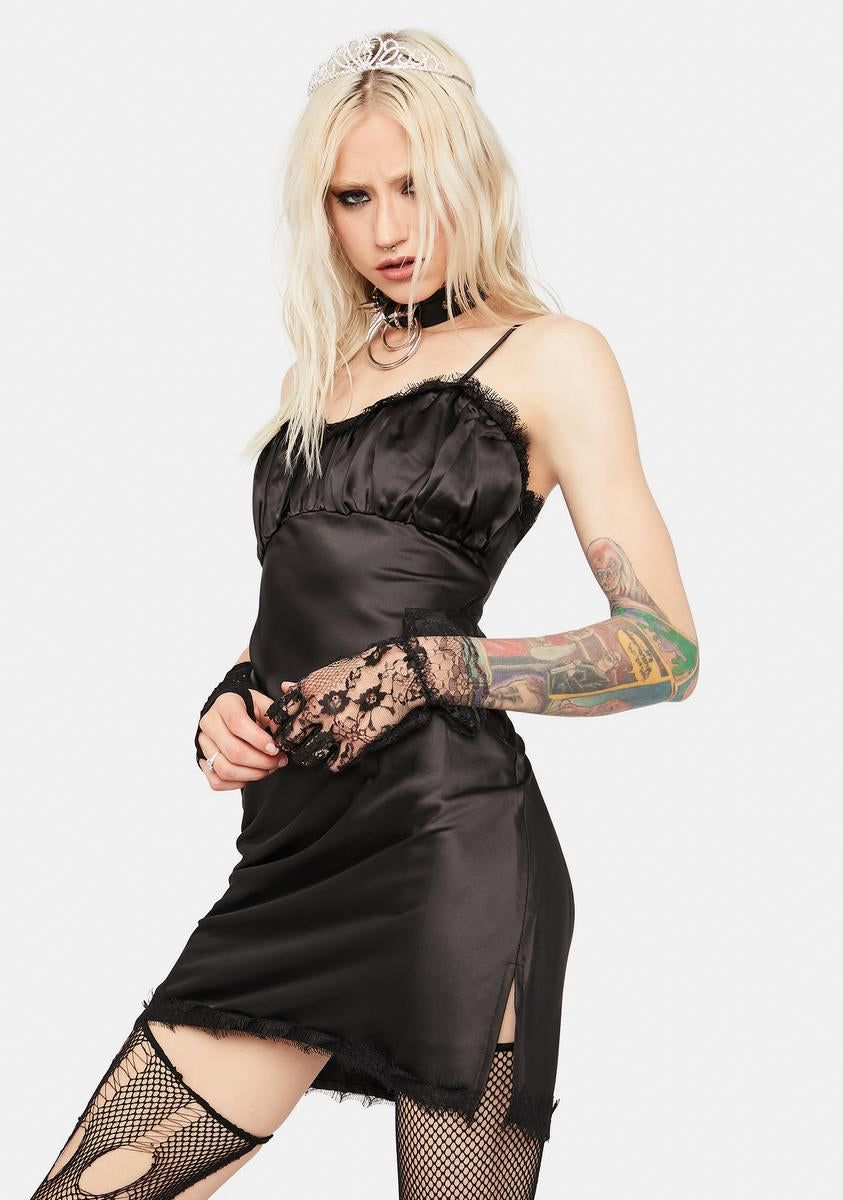 Nox Dreaming Of Tomorrow Ruched Slip Dress sold by Dolls Kill product image thumbnail 2
