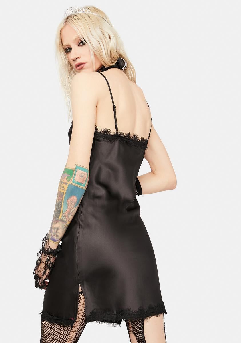 Nox Dreaming Of Tomorrow Ruched Slip Dress sold by Dolls Kill product image thumbnail 4