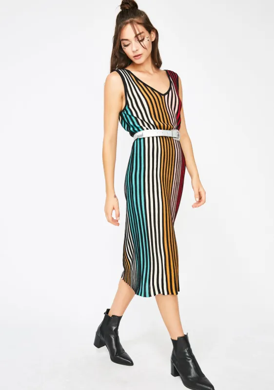 Lights Out Rainbow Dress sold by Dolls Kill