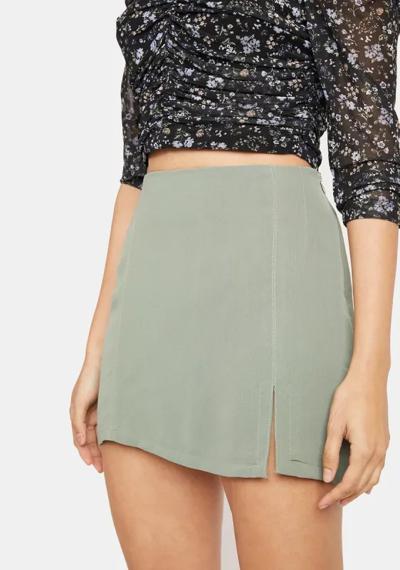 Waiting For Spring Mini Skirt sold by Dolls Kill