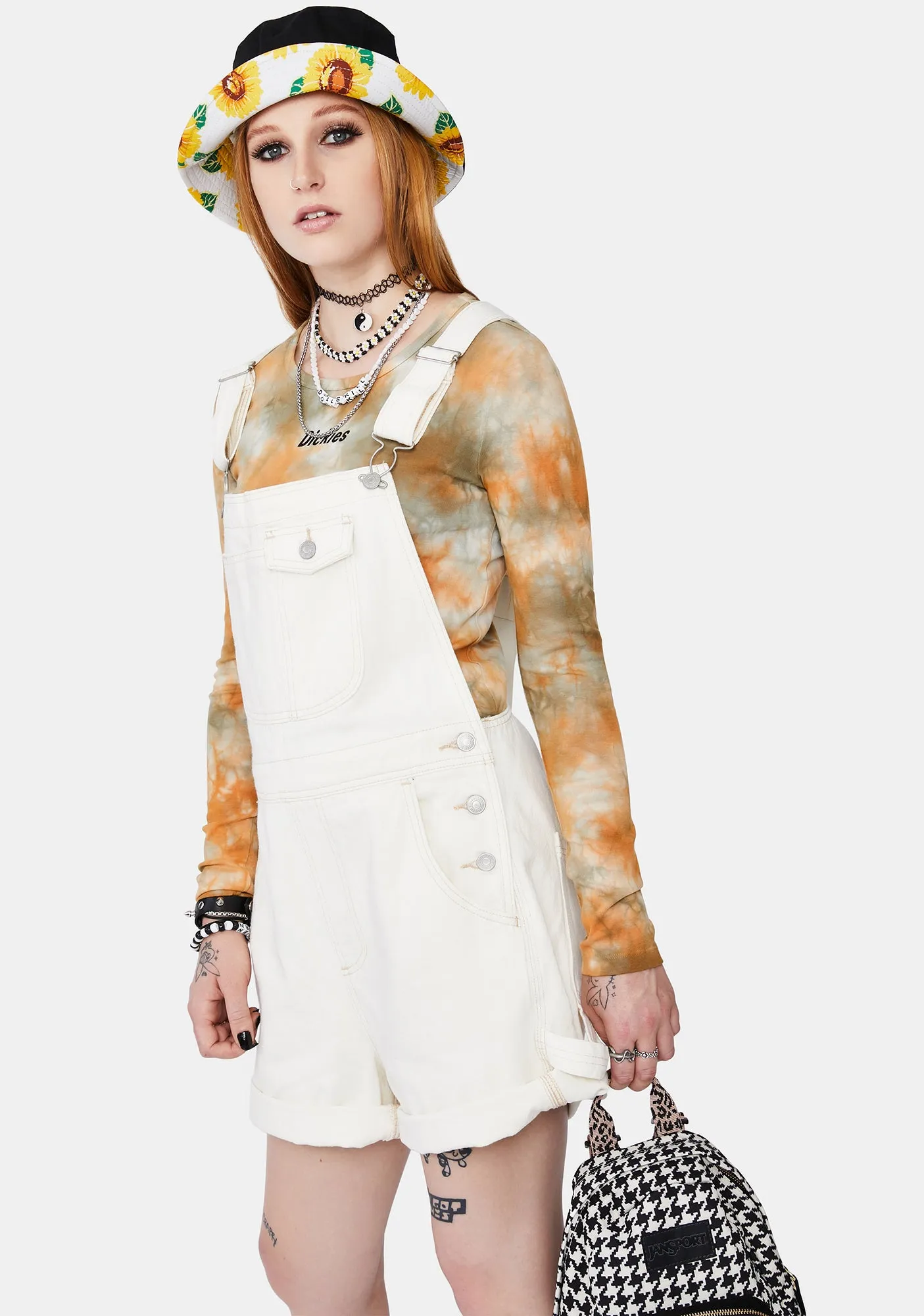 Vintage Utility Denim Shortalls sold by Dolls Kill product image thumbnail 2