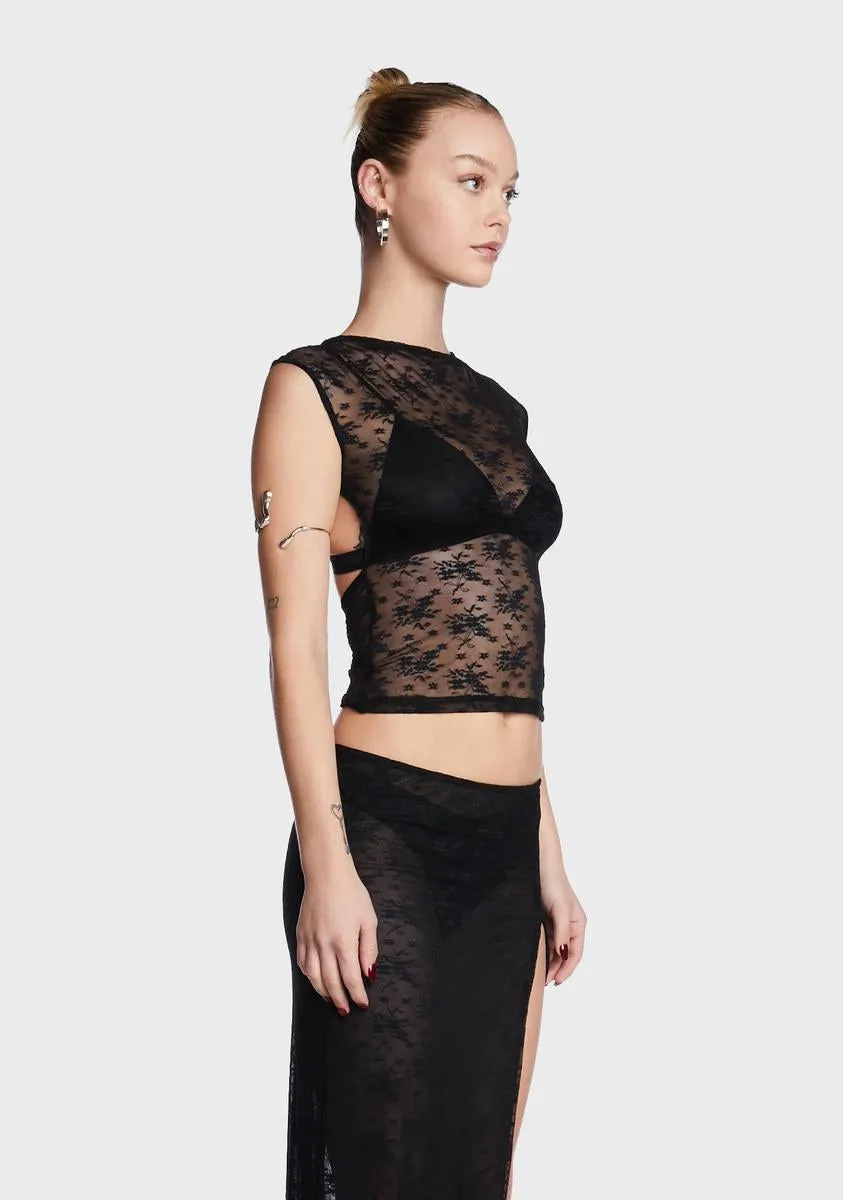 Uno Sheer Tie Top sold by Dolls Kill product image thumbnail 3