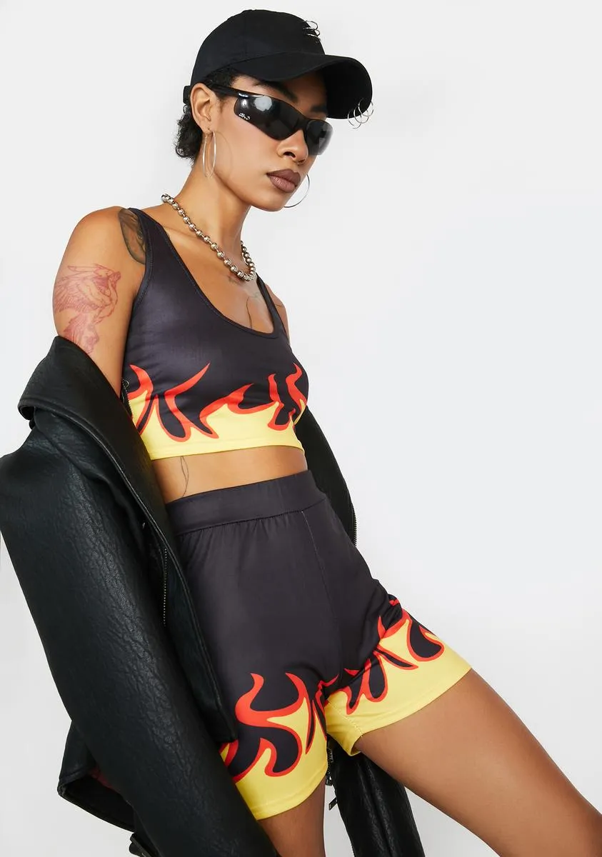 Fire Starter Shorts Set sold by Dolls Kill product image thumbnail 2