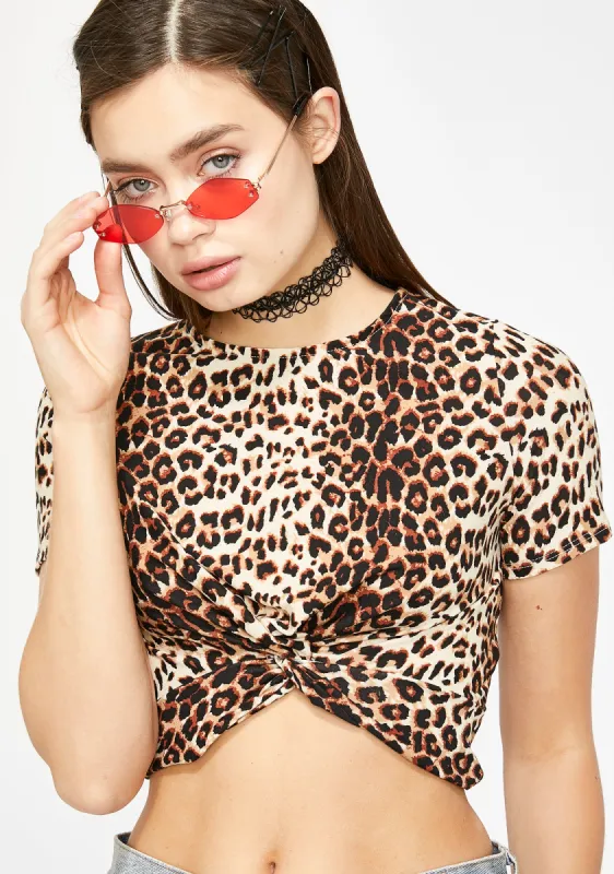 The Animal Within Leopard Top sold by Dolls Kill