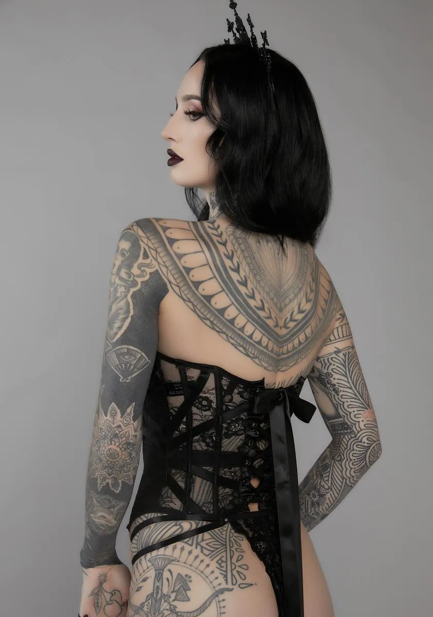 Invite Me In 3-Piece Lingerie Set sold by Dolls Kill product image thumbnail 4