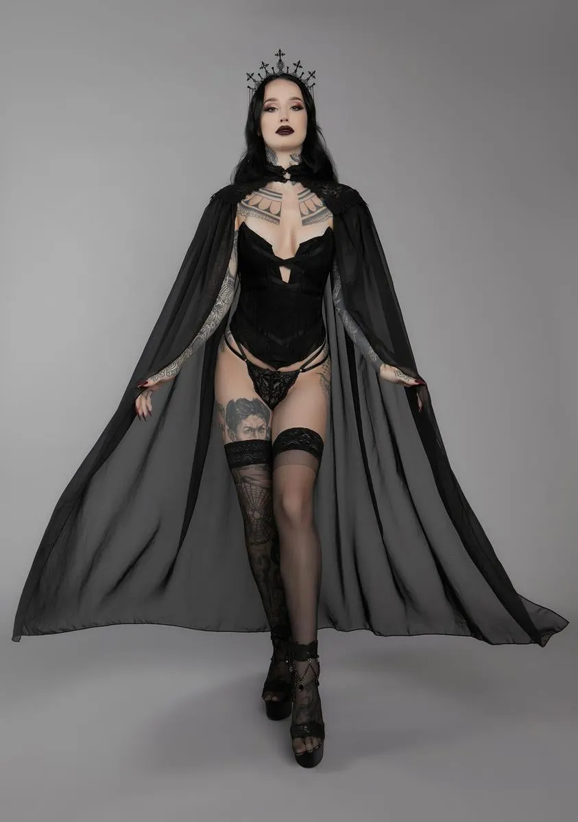 Invite Me In 3-Piece Lingerie Set sold by Dolls Kill