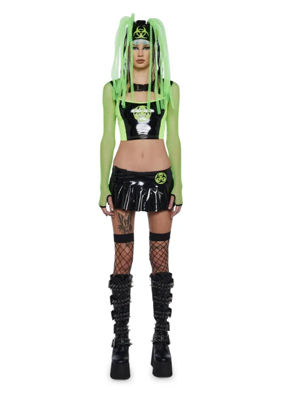 Toxic Temptress Costume Set sold by Dolls Kill