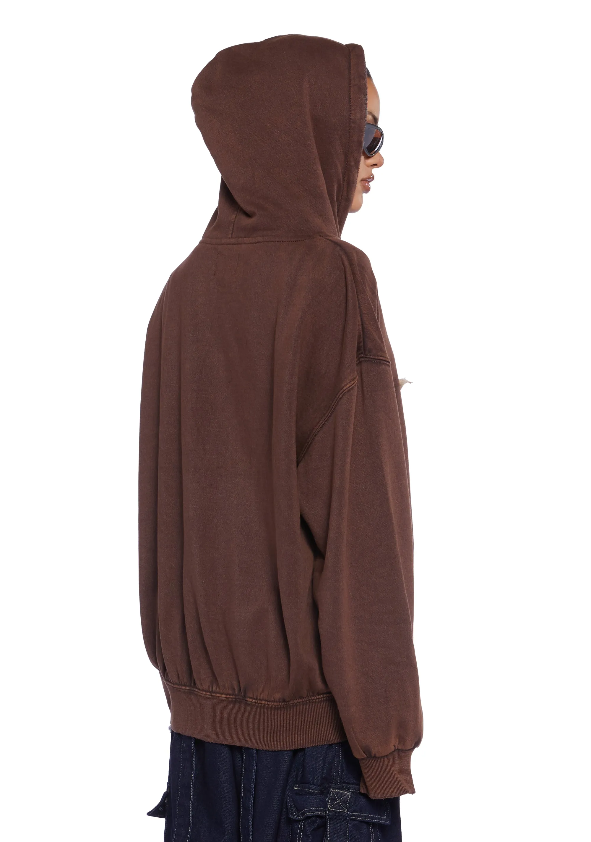 Star Zip-Up Hoodie sold by Dolls Kill product image thumbnail 4