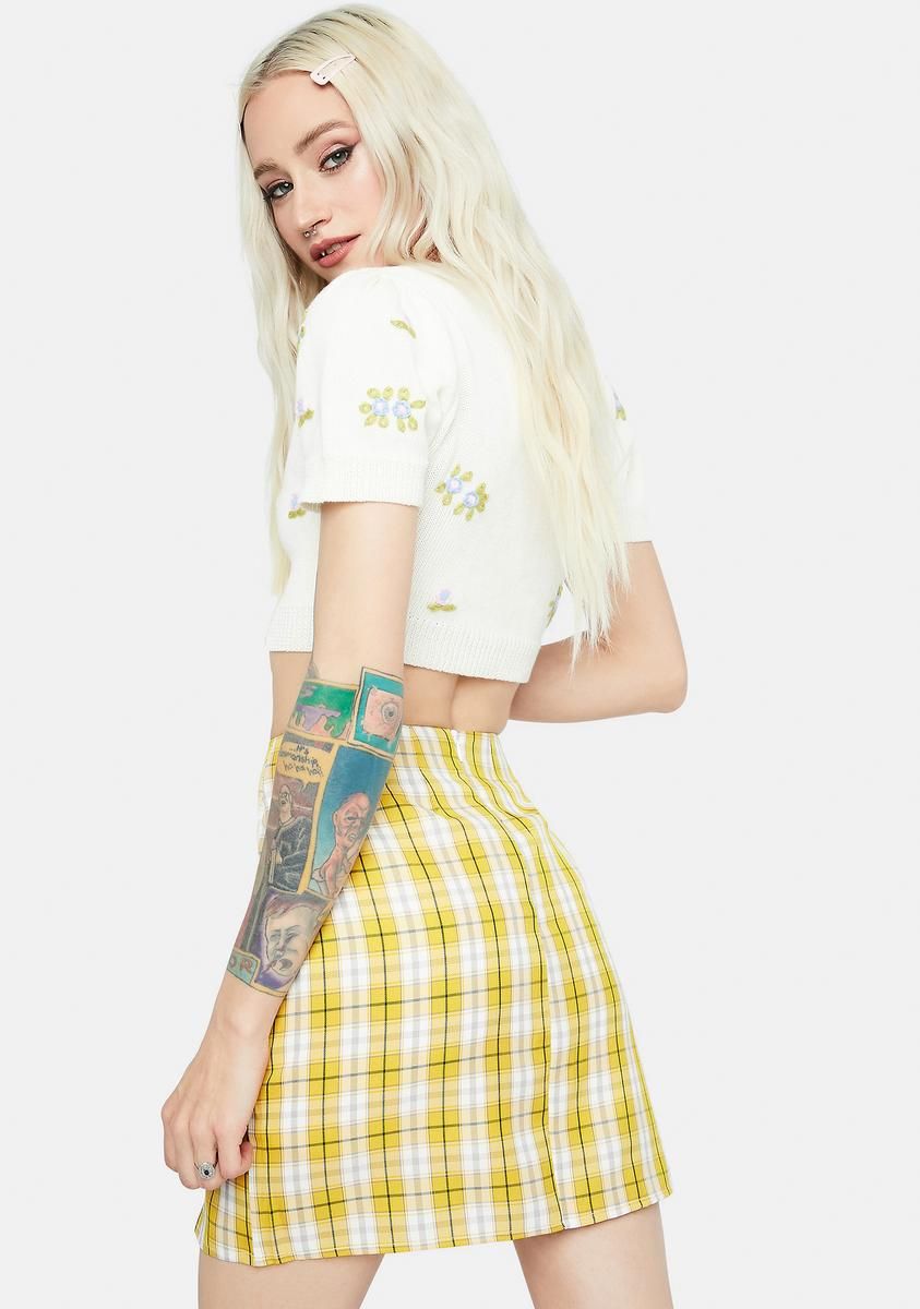 Zesty Playful in Plaid Mini Skirt sold by Dolls Kill product image thumbnail 4