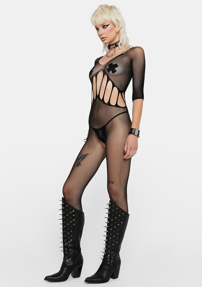 Amplify My Appeal Crotchless Bodystocking sold by Dolls Kill product image thumbnail 3