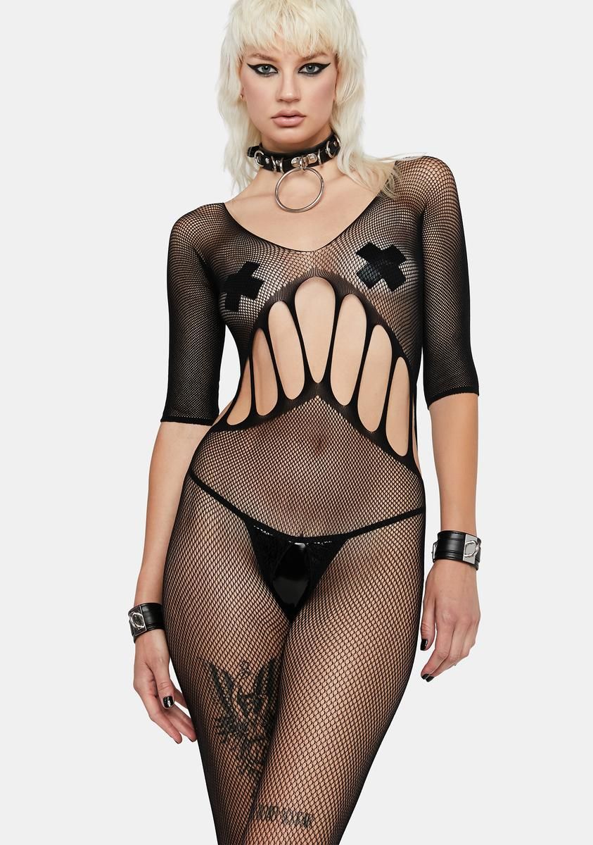 Amplify My Appeal Crotchless Bodystocking sold by Dolls Kill