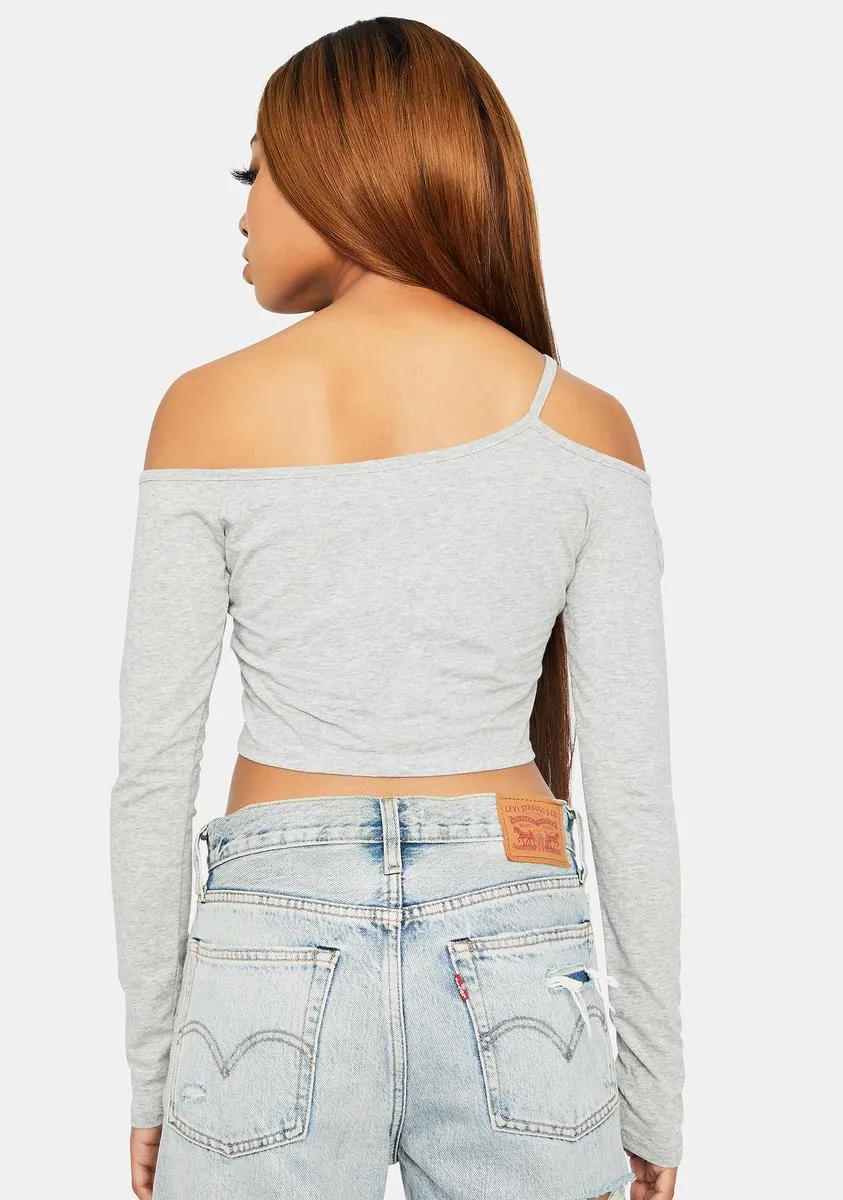 Heather Admired Secretly Cut Out Crop Top sold by Dolls Kill product image thumbnail 4