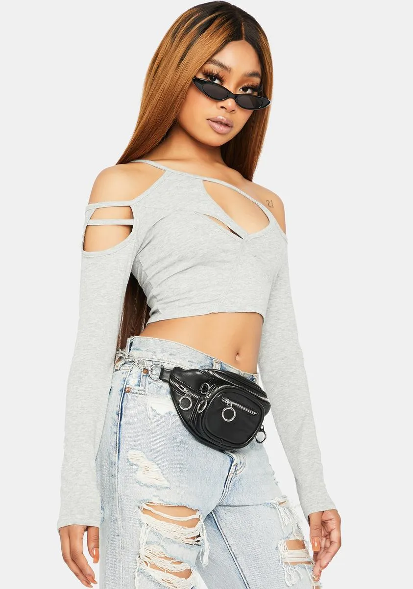 Heather Admired Secretly Cut Out Crop Top sold by Dolls Kill product image thumbnail 2