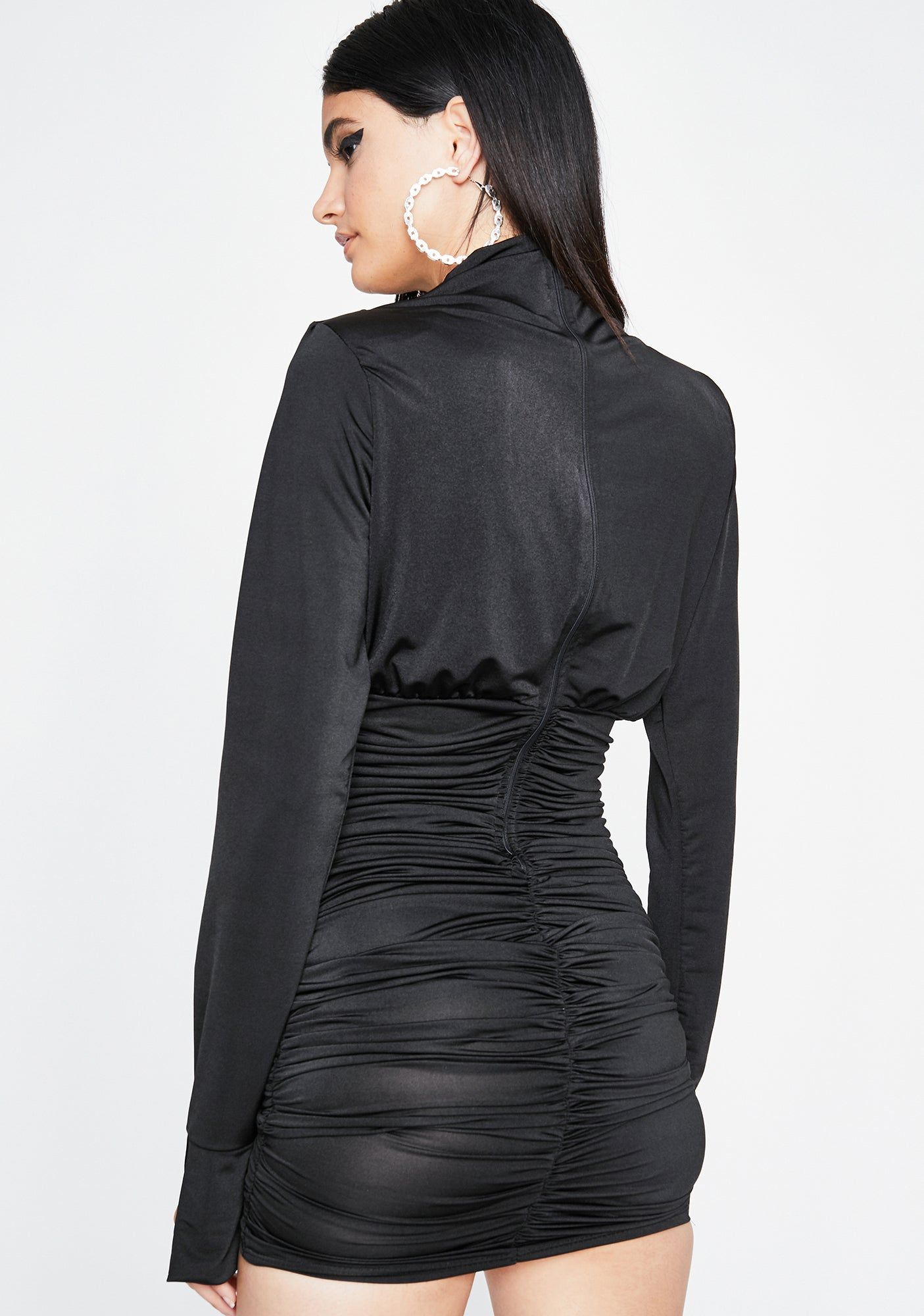 Sinful Glam Command Ruched Dress sold by Dolls Kill product image thumbnail 4