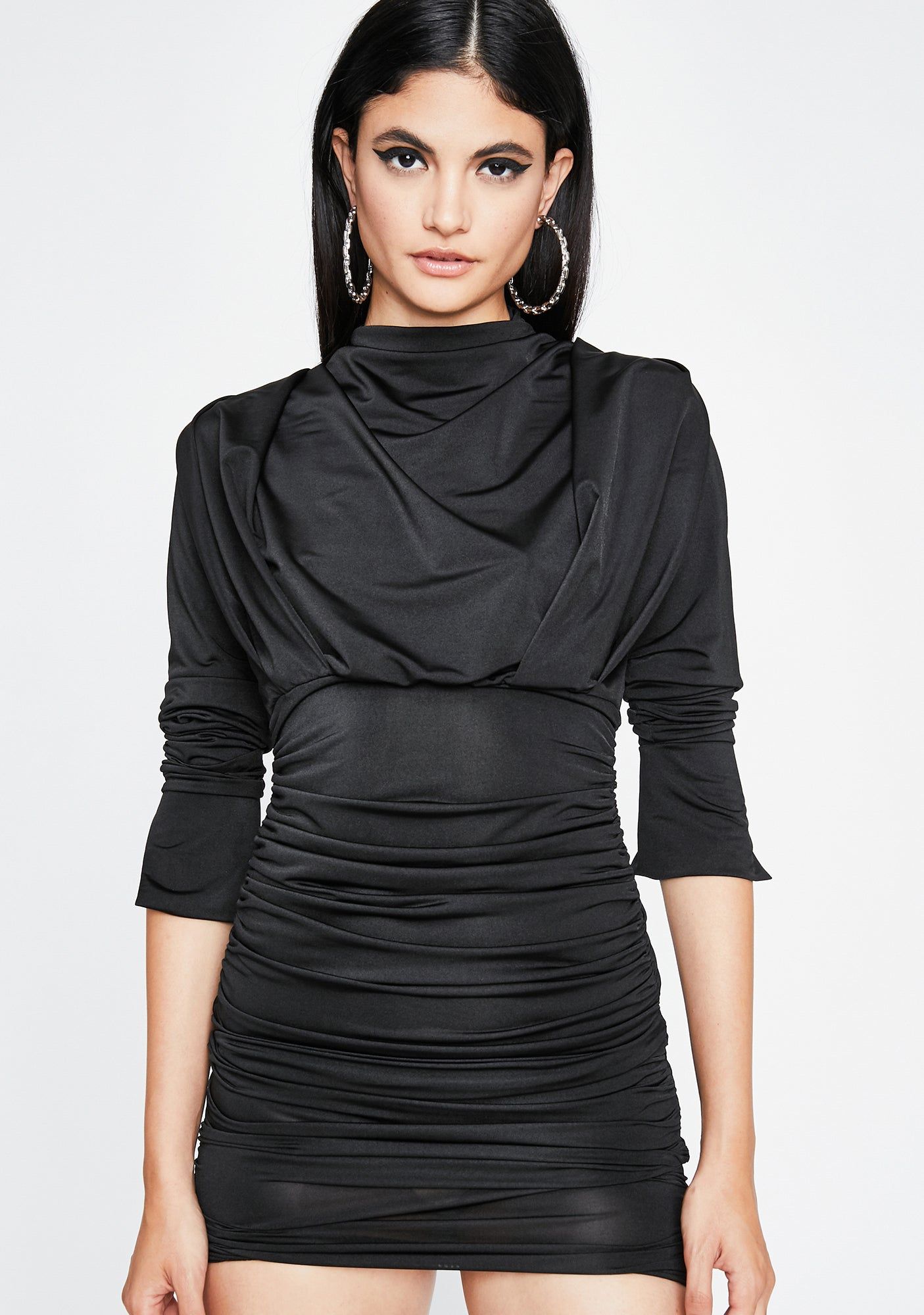 Sinful Glam Command Ruched Dress sold by Dolls Kill