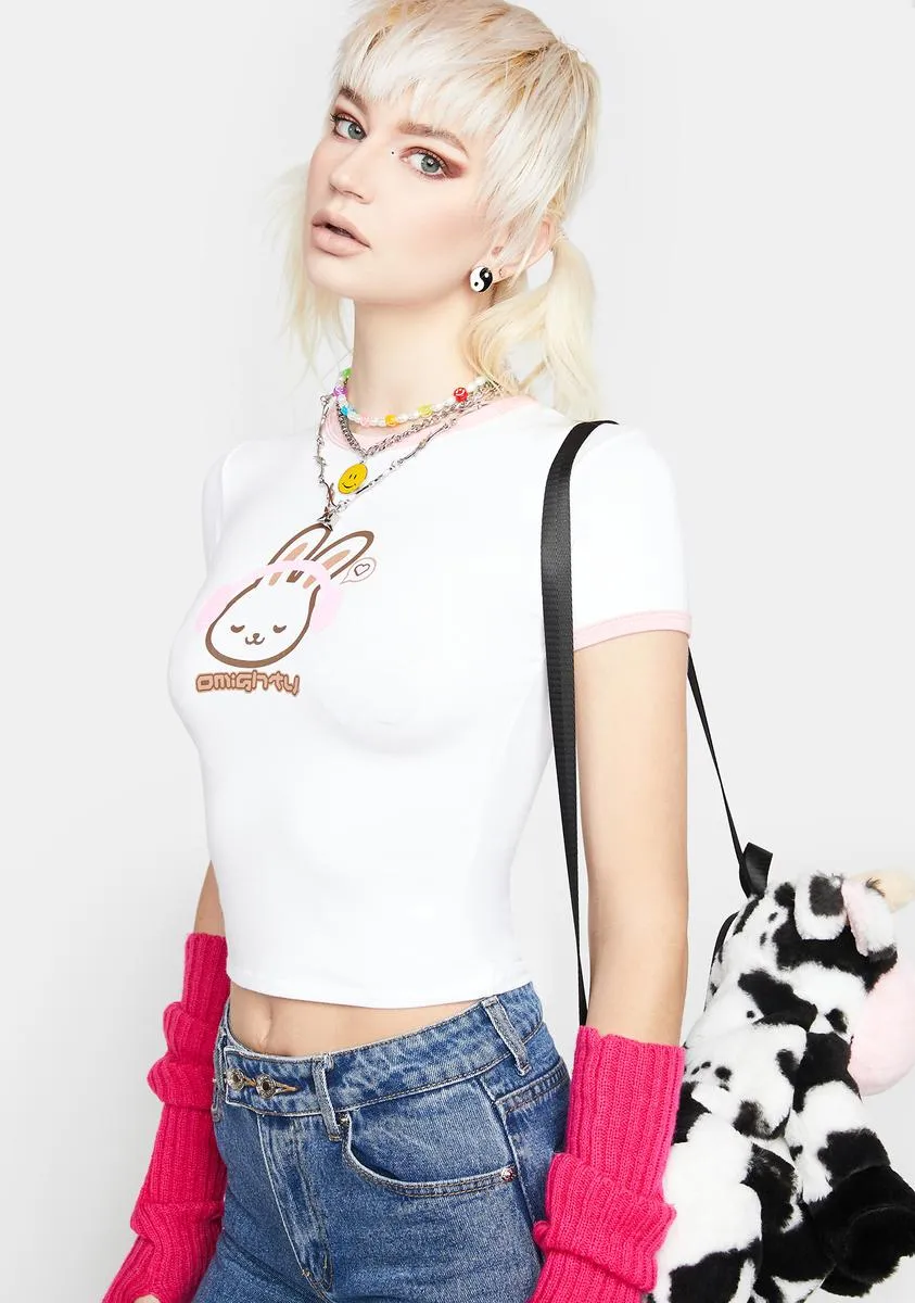 Bunny Logo Ringer Tee sold by Dolls Kill product image thumbnail 2