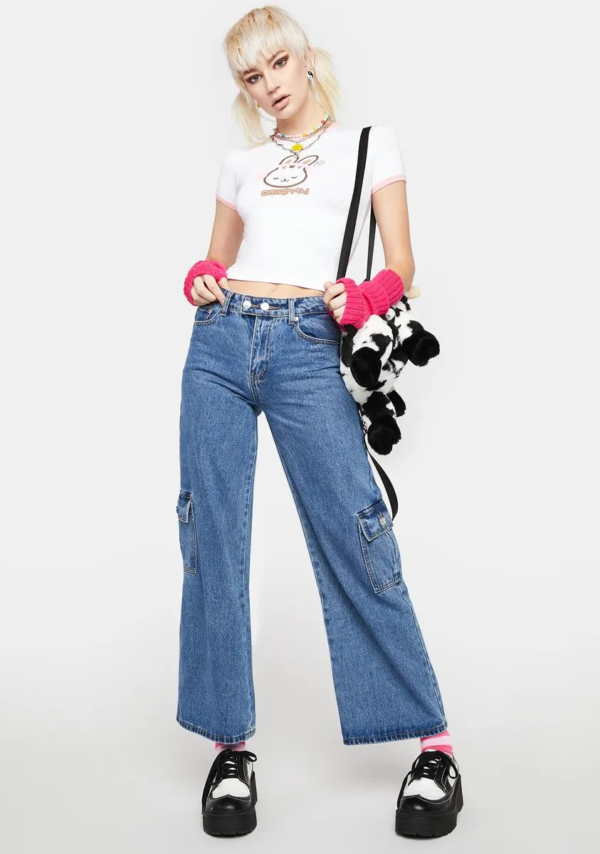 Bunny Logo Ringer Tee sold by Dolls Kill product image thumbnail 3