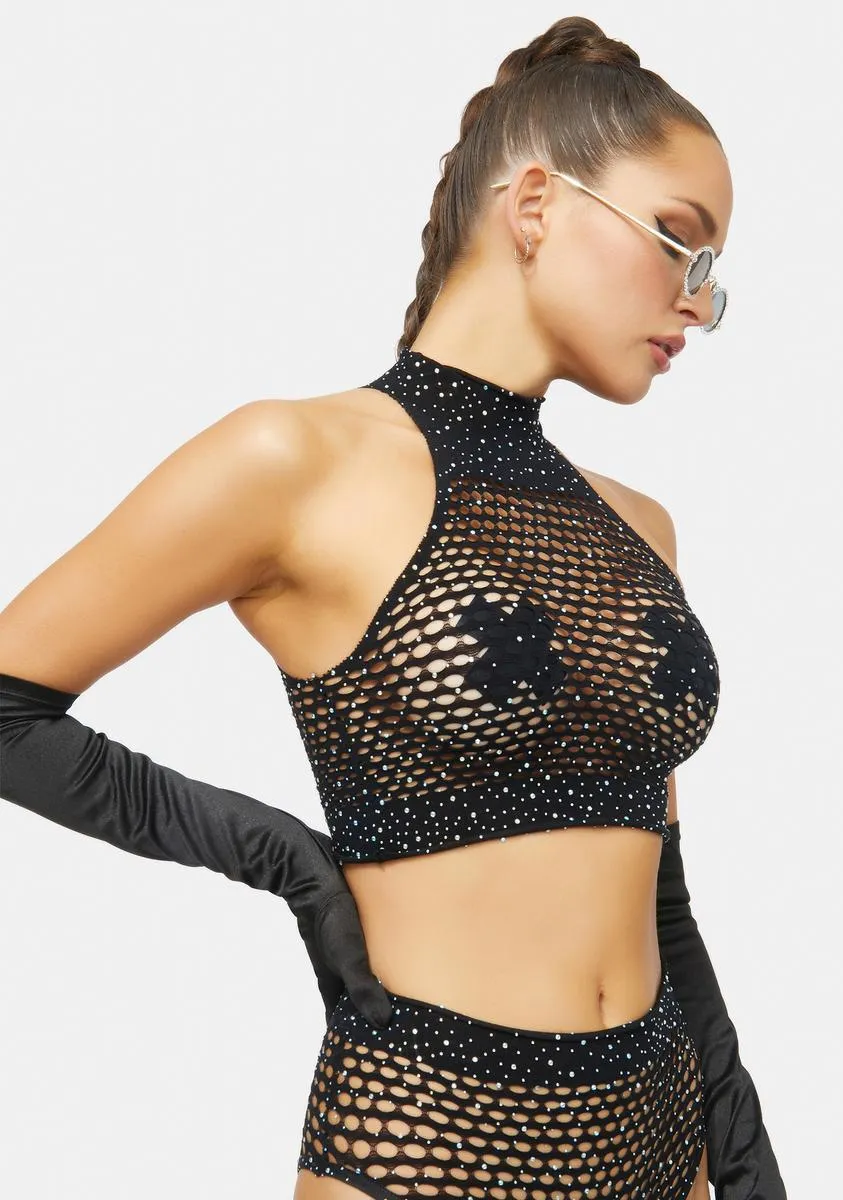 Shine With Me Fishnet Lingerie Set sold by Dolls Kill product image thumbnail 2