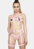 Light Pink Bounded To Love Lingerie Set sold by Dolls Kill