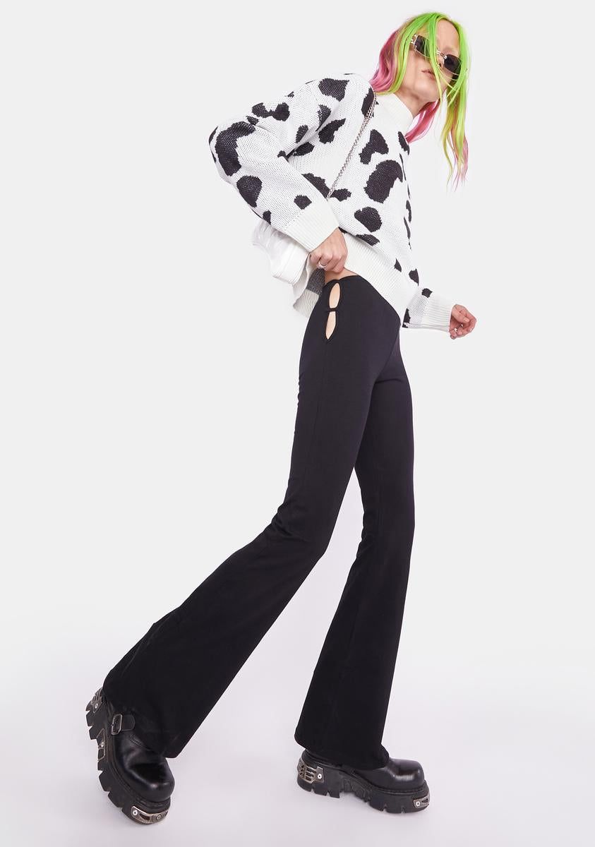 Suwan Flare Trousers sold by Dolls Kill