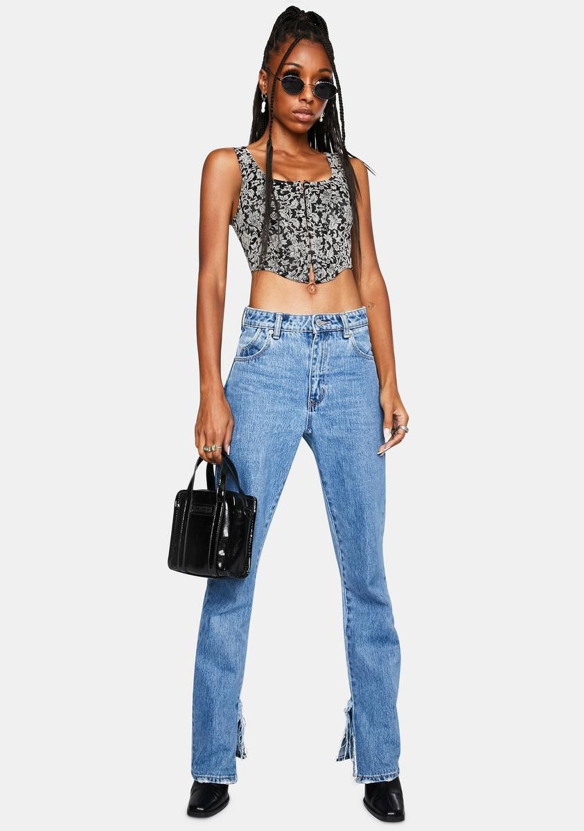 Floral Brocade Elci Corset Top sold by Dolls Kill product image thumbnail 3