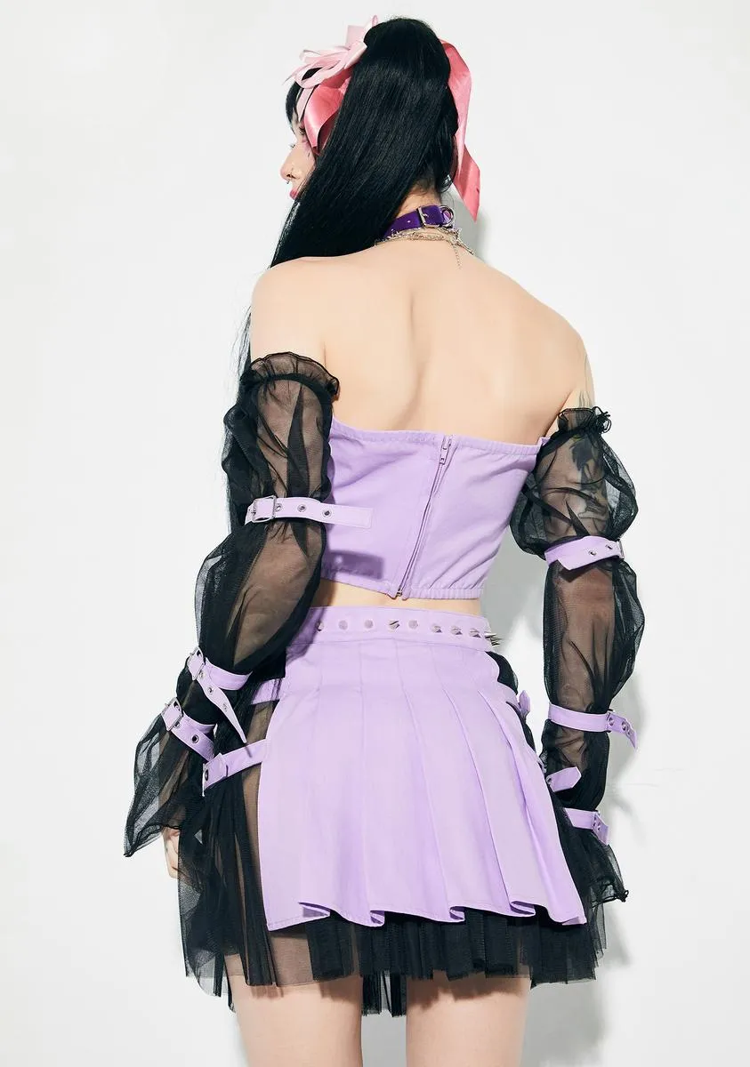 Taking Back Toxic Studded Mini Skirt sold by Dolls Kill product image thumbnail 4