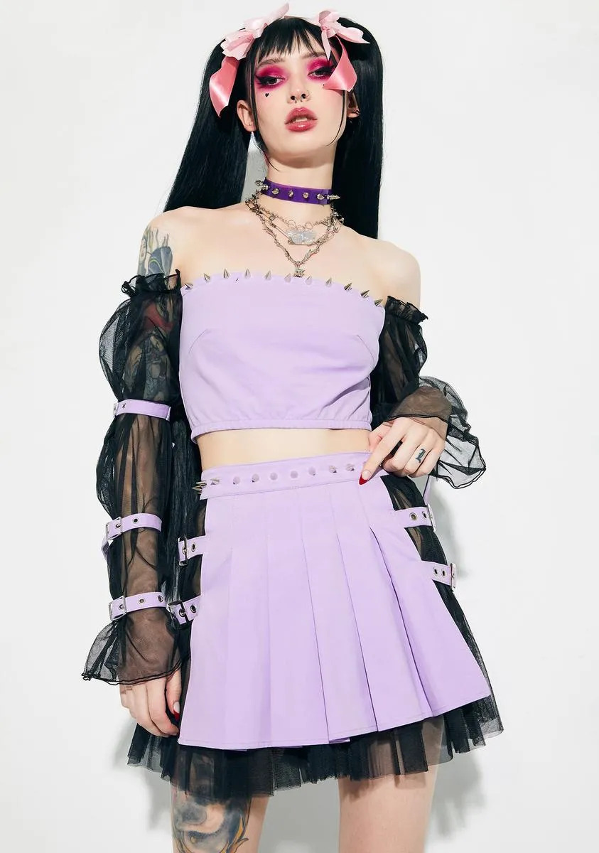 Taking Back Toxic Studded Mini Skirt sold by Dolls Kill product image thumbnail 2