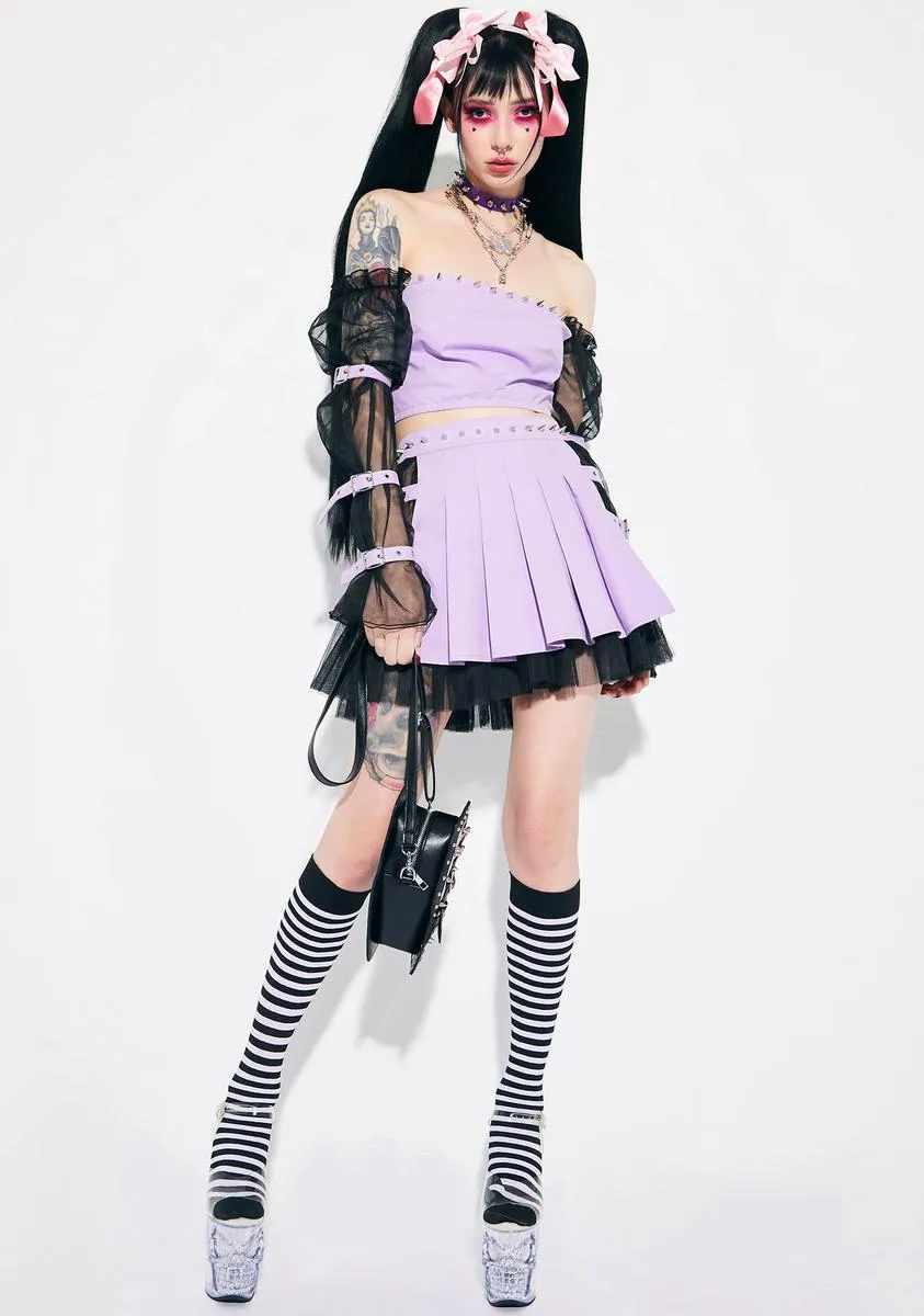 Taking Back Toxic Studded Mini Skirt sold by Dolls Kill product image thumbnail 3