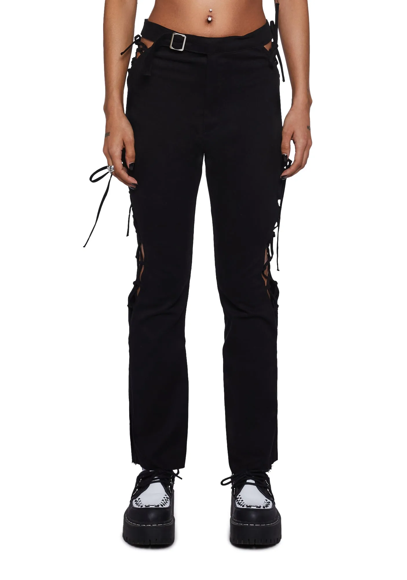 Lauren Lace-Up Pants sold by Dolls Kill
