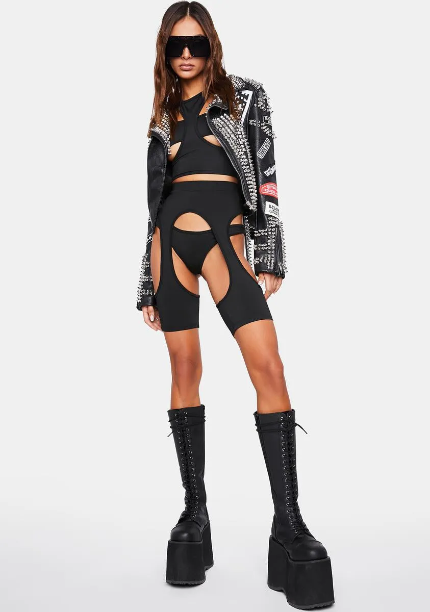 Experimenting Cut Out Shorts Set sold by Dolls Kill product image thumbnail 3