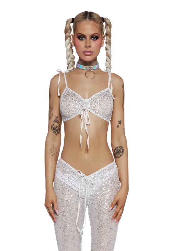 Starborn Sprite Sequin Bra Top sold by Dolls Kill