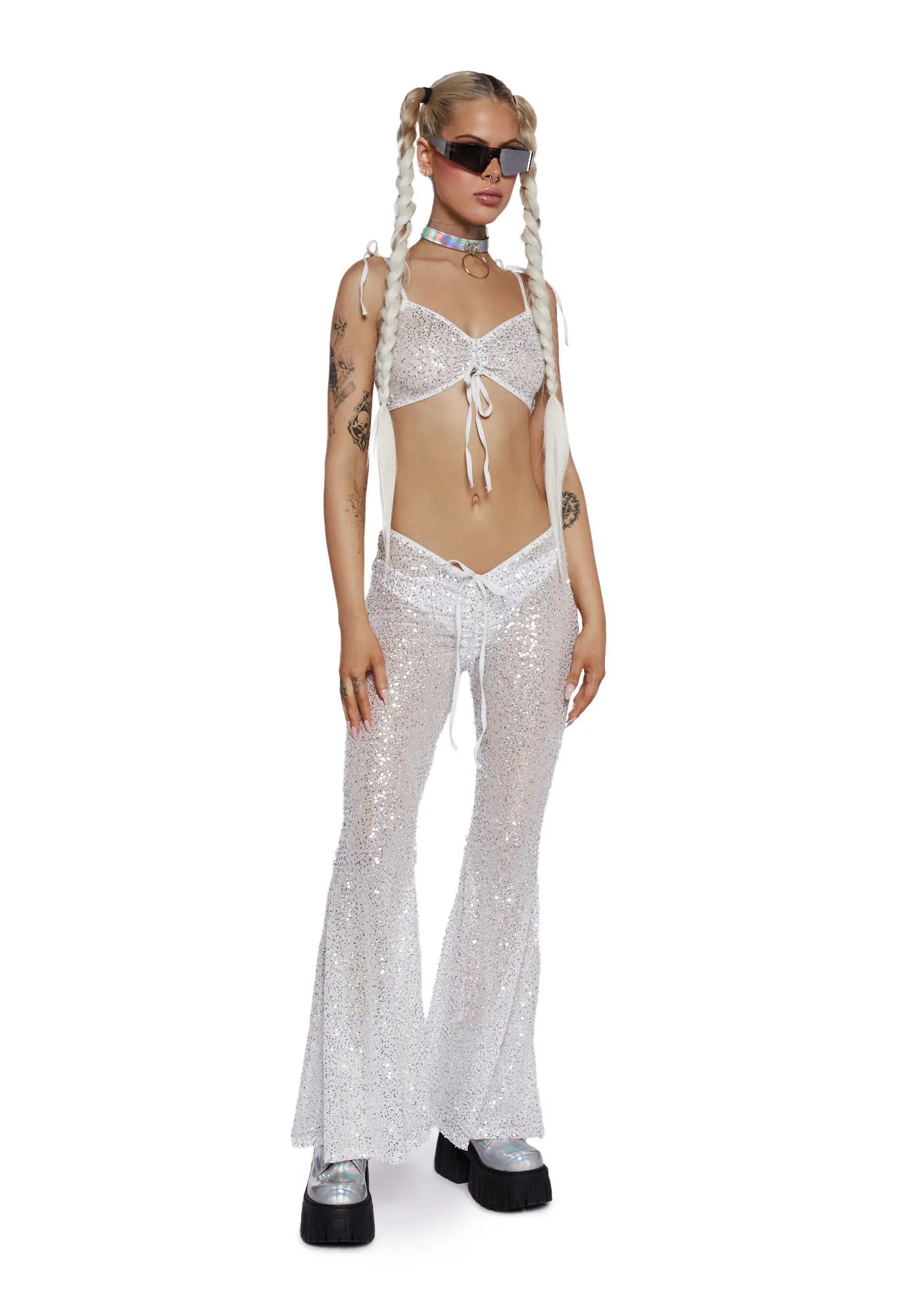 Starborn Sprite Sequin Bra Top sold by Dolls Kill product image thumbnail 2
