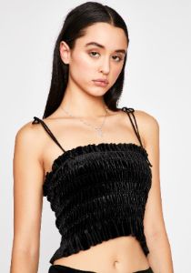 Dark Bitter Sweet Baby Smock Top sold by Dolls Kill