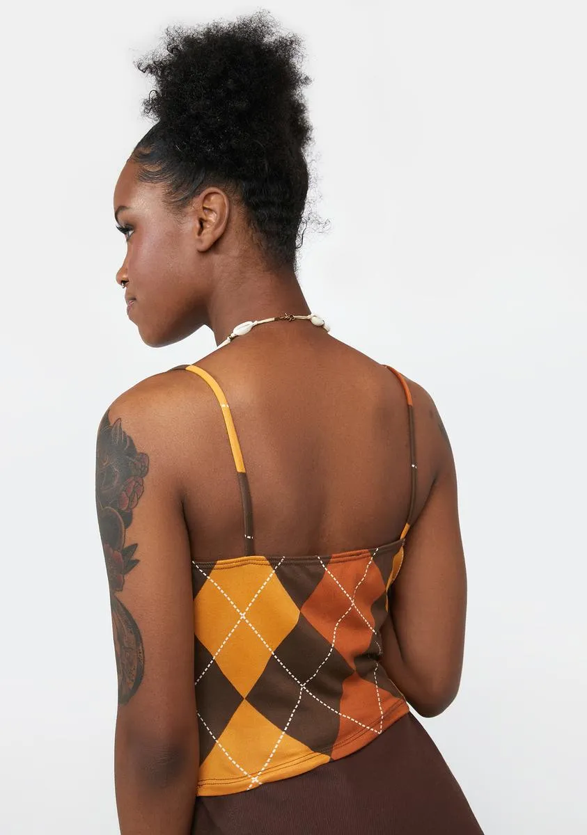 Mustard Your Best Choice Crop Tank sold by Dolls Kill product image thumbnail 4