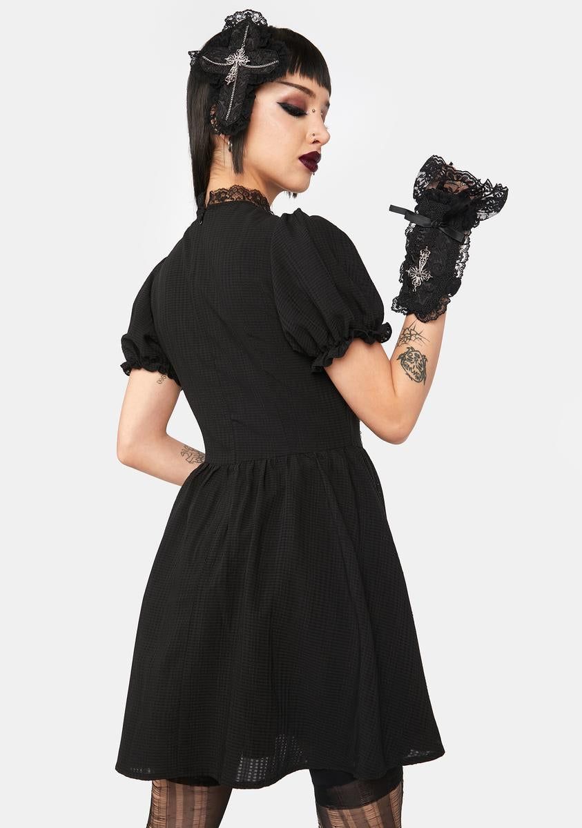 Puff Sleeve Mini Dress sold by Dolls Kill product image thumbnail 4