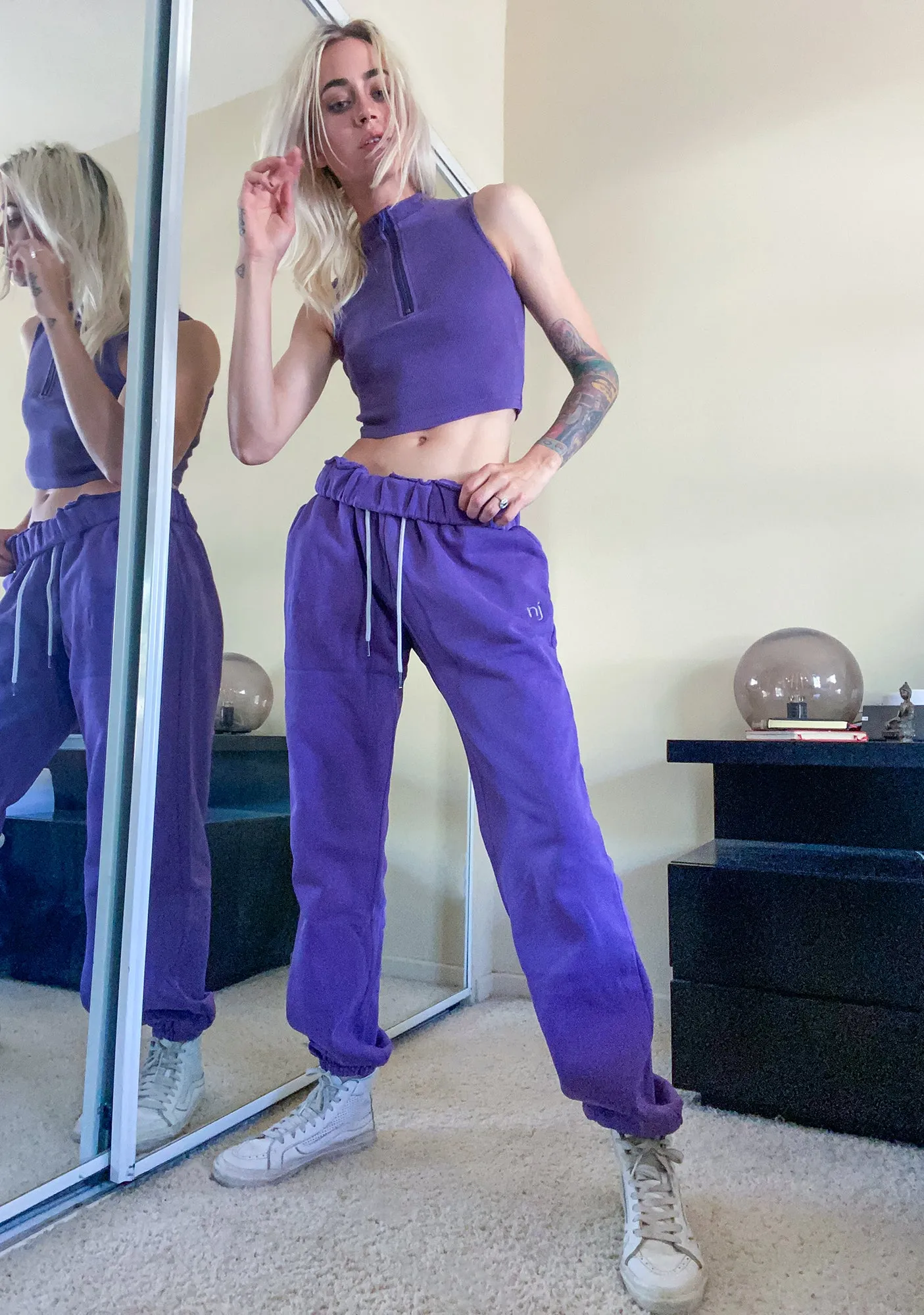 Violet Authentic Track Pants sold by Dolls Kill