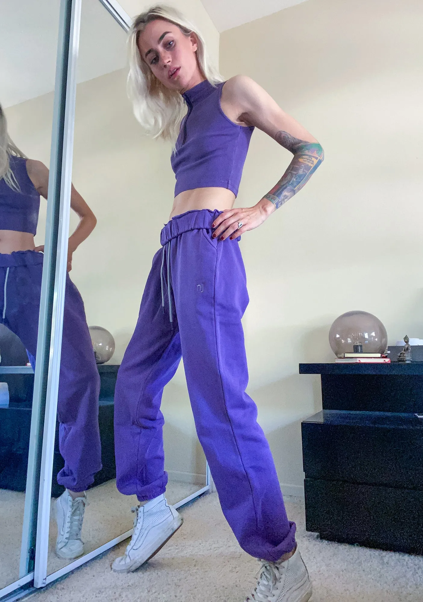 Violet Authentic Track Pants sold by Dolls Kill product image thumbnail 2