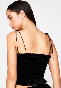 Dark Bitter Sweet Baby Smock Top sold by Dolls Kill