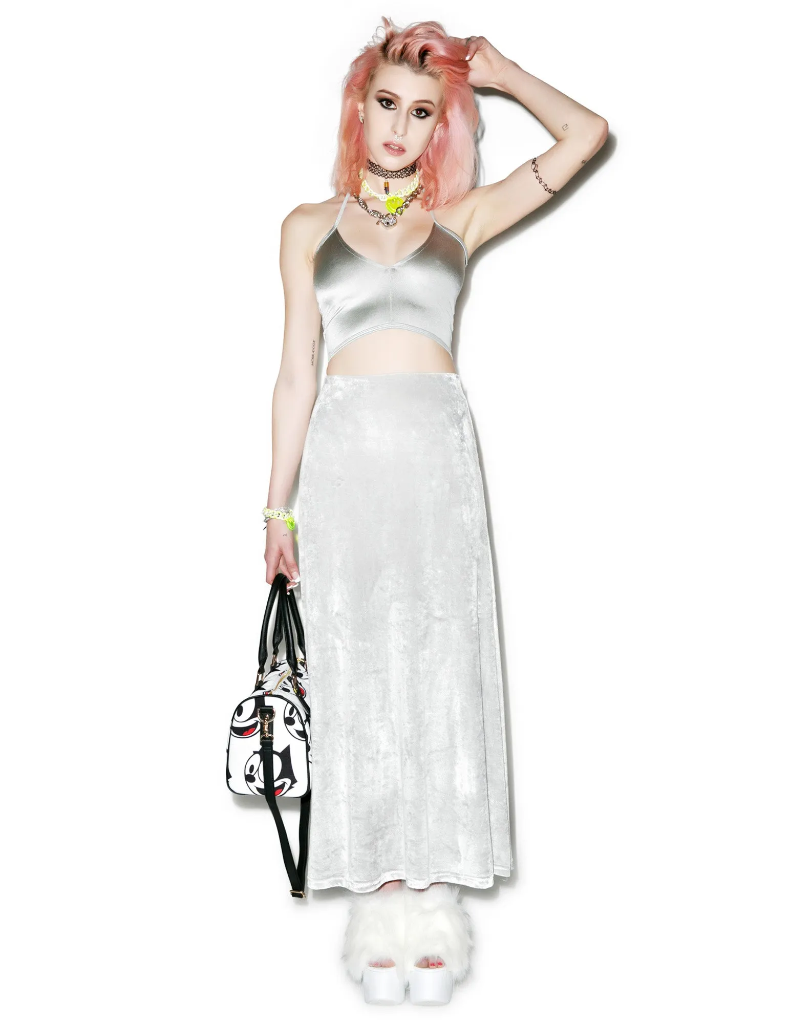 Velvet Underground Maxi Skirt sold by Dolls Kill product image thumbnail 4