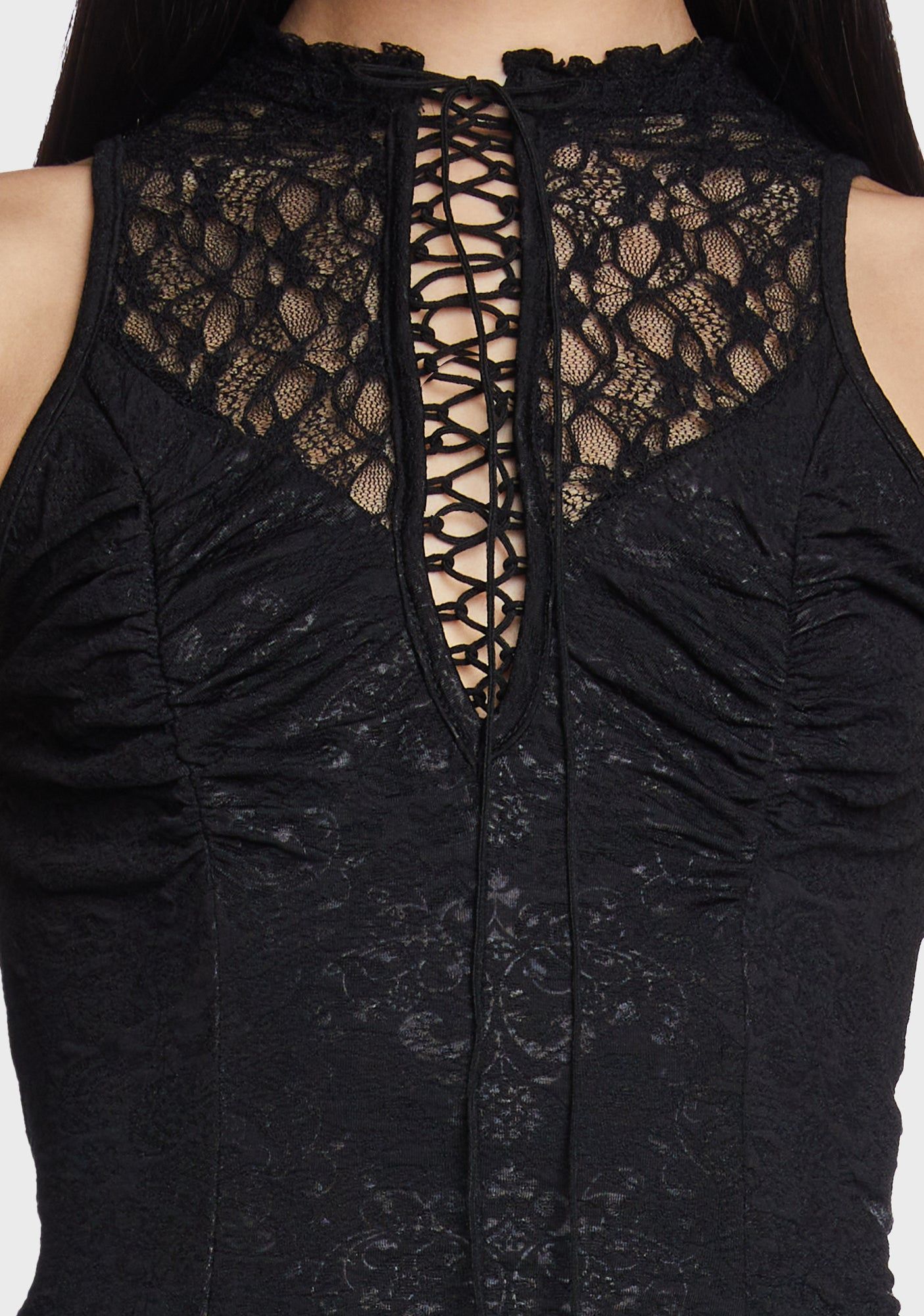 Goth Sexy Lace Shirt sold by Dolls Kill product image thumbnail 2