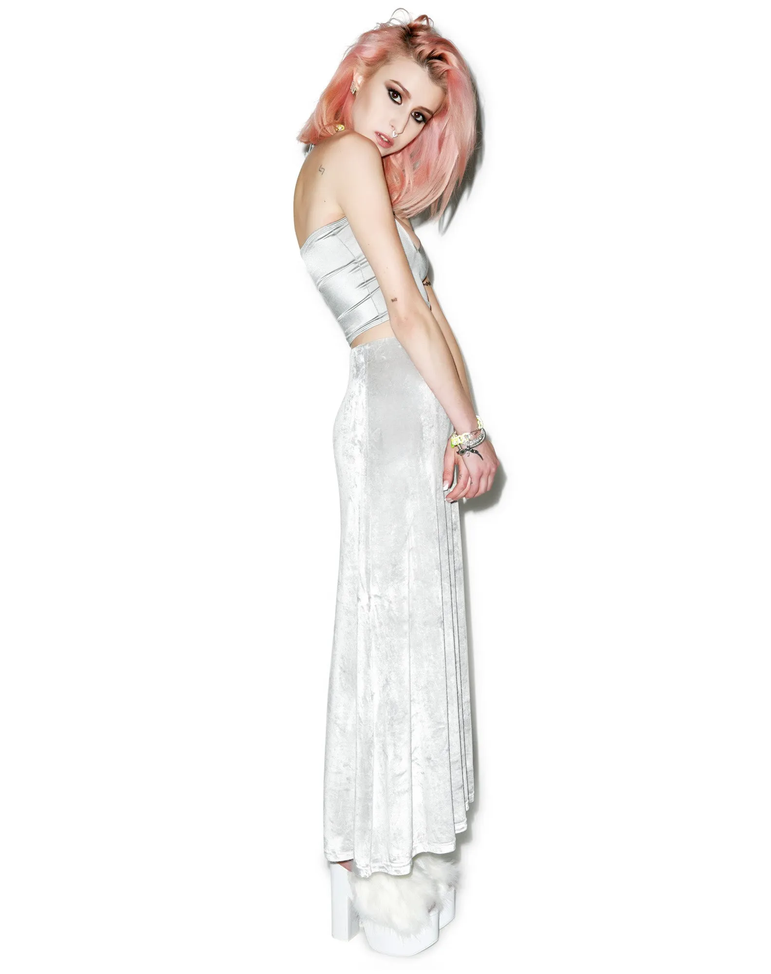 Velvet Underground Maxi Skirt sold by Dolls Kill product image thumbnail 5