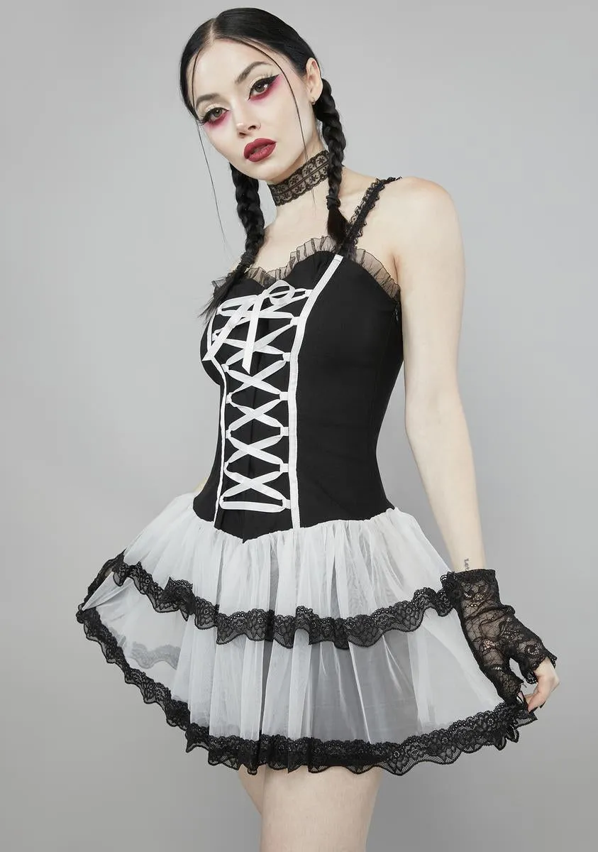 Ivory Bring Me To Life Corset Dress sold by Dolls Kill product image thumbnail 2