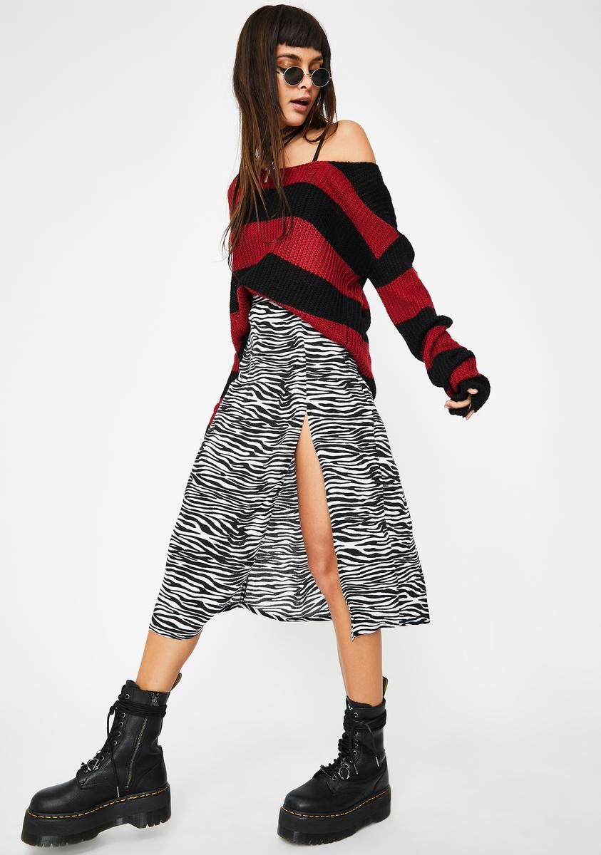 Zebra Saika Skirt sold by Dolls Kill product image thumbnail 2