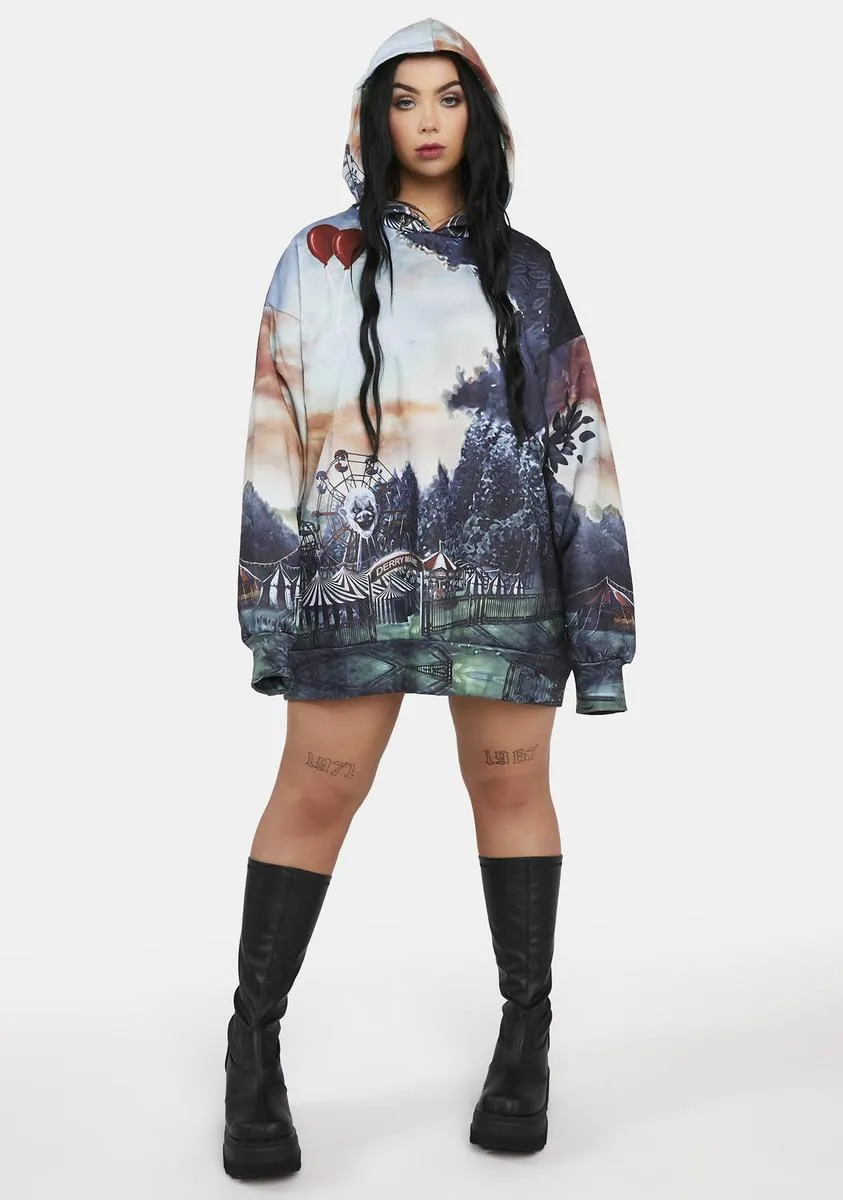 Plus Nightmare Circus Oversized Hoodie sold by Dolls Kill product image thumbnail 3