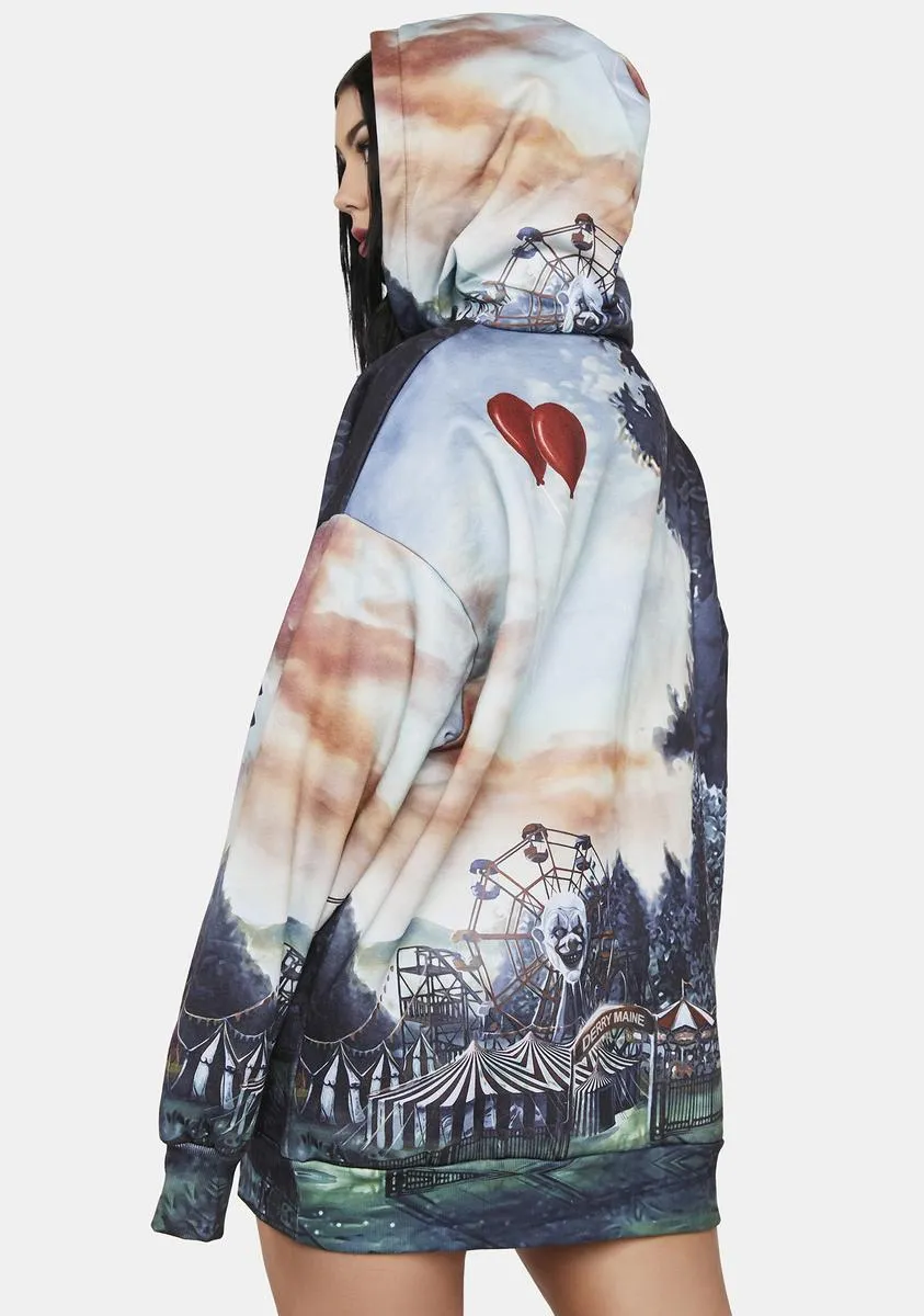 Plus Nightmare Circus Oversized Hoodie sold by Dolls Kill product image thumbnail 4